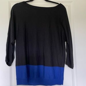 Talbots lightweight color lock back and blue sweater, Medium